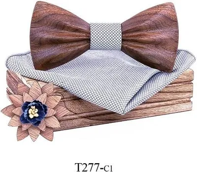 Obrázok produktu pre Mahoosive Drevený motýlik s vreckovkou T277