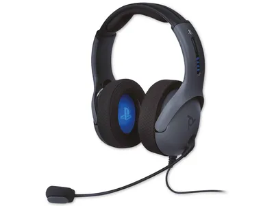 Image de PDP LVL50 - Casque - bandeau - jeu - noir - bleu - binaural - volume + - volume -
