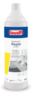 Produktbild von Buzil Budenat® Rapid D 444 Gebrauchsfertiges alkoholisches Schnelldesinfektionsmittel | Flasche (1 l)