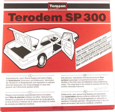 Produktbild von TERODEM-SP300 rohože proti bubnování 5x 500x500mm