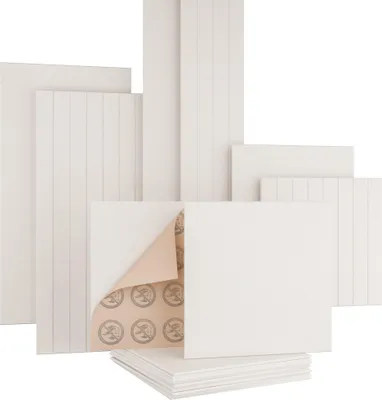 Produktbild von AKUSTIKO Akustikpaneele Selbstklebend 60x60cm - 1 Stück Warmweiß Akustik Wandpaneele Brandschutzklasse B-s1-d0 Panels Filz 9mm Hexim Decken- & Wandverkleidung Büro Konzept (0.36m²)