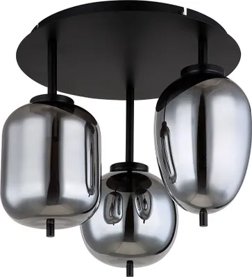 Produktbild von Deckenleuchte, Metall, Schwarz, D 46 cm