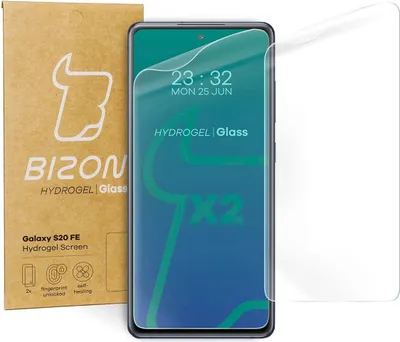 Produktbild von Bizon Glass Hydrogel Displayschutzfolie, Galaxy S20 FE, 2 Stück