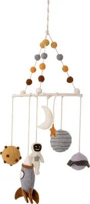 Image de Bloomingville Mobile Iduna, gris, laine