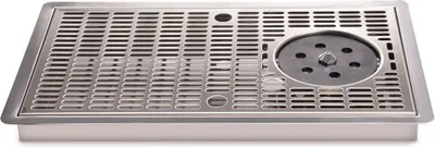 Obrázok produktu pre Odkvapkávacia miska odkvapkávacia miska z nerezovej ocele 430x245x30 mm s okuliarmi sprchou