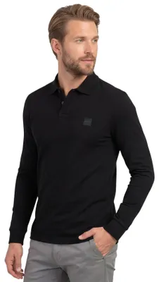 Produktbild von Boss Orange Passerby Poloshirt braun uni langarm