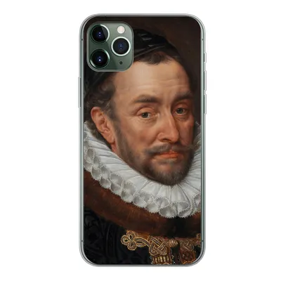 Produktbild von MuchoWow® Handyhülle Schutzhülle Hülle für iPhone 11 Pro Max Wilhelm von Oranien - Gemälde von Adriaen Thomasz. Silikon Softcase Handy Hülle - Schutz