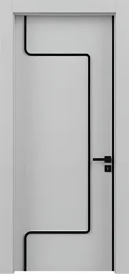 Produktbild von Robuste Haustür Designer Graue Kompletttür Wohnungstüren Einzeltür