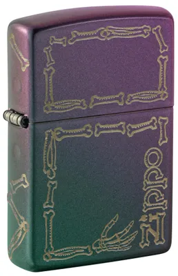 Productafbeelding van Zippo stormaansteker - Skeleton Zippo, iriserend, met lasergravure - Navulbaar -