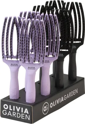 Produktbild von Fingerbrush Combo Medium 8er Display Lavender/Full black