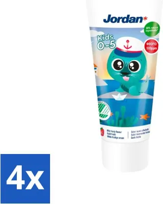 Image de Dentifrice Jordan Enfants 0-5 ans 50 ml - Pack avantage - 4 pièces