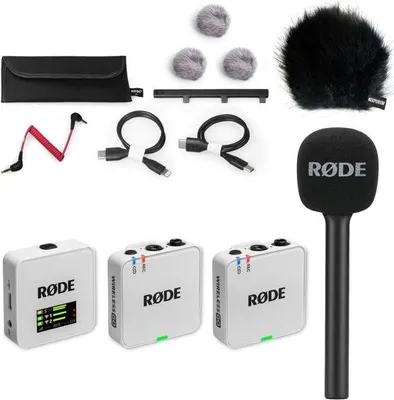 Zdjęcie produktu dla Rode Microphone Wireless GO Gen 3 White Interview Set 1 BK