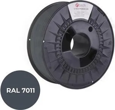 Zdjęcie produktu dla C-TECH PREMIUM LINE. PLA. stalowoszary. RAL7011. 1,75 mm. 1kg