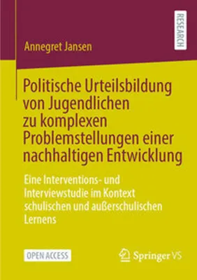 Obrázok produktu pre Politische Urteilsbildung von Jugendlichen zu komplexen Problemstellungen einer nachhaltigen Entwicklung