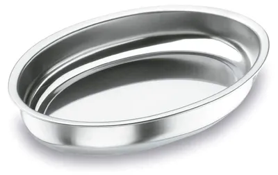Ovale Backform Edelstahl 35x24 cm spülmaschinengeeignet ofenfest
