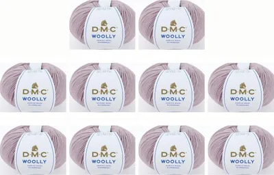 Zdjęcie produktu dla 10 motków włóczki DMC „Woolly” z wełny merynosowej – 100% wełny z Australii, nr 488 (kolor 60)