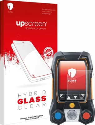 Produktbild von upscreen Schutzglas für Testo 550s Schutzfolie Panzer Folie Glas Display Schutz klar
