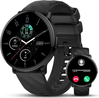 Smartwatch Herren Damen 1,39 Zoll mit Bluetooth Anruf, KI-Assistent, 112+ Sportmodi, SpO2 Puls Schlafmonitor, IP68 Fitnessuhr für Android iOS Touch HD