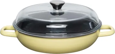 Image de Poêle à frire RIESS avec couvercle en verre, 28 cm – LEMON