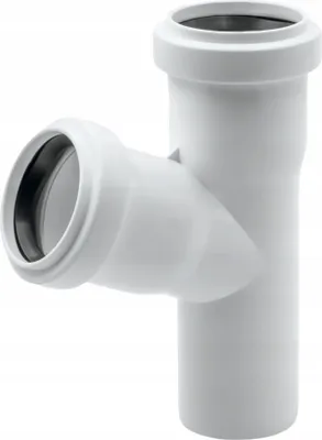 Zdjęcie produktu dla Instalplast Trójnik Kanalizacyjny 40mm/67° PP | Biały Wewnętrzny 40x40