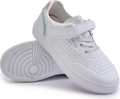 Zdjęcie produktu dla Trampki Dziecięce Z Eko Skóry Na Rzep Big Star OO374005 Białe 30