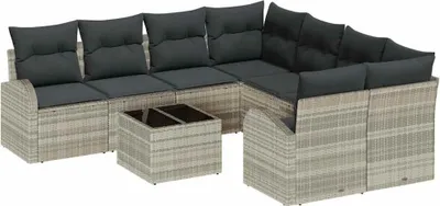Obrázok produktu pre Sada záhradných pohoviek vidaXL 55 x 55 x 37 cm z poly-ratanu
