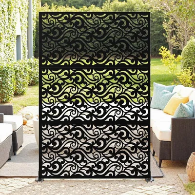Imagen del producto de Panel divisor - Panel de privacidad - Valla exterior - Panel para jardín - Panel para balcón - Acero galvanizado