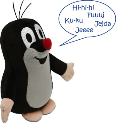 Obrázek produktu pro Plyšák Krtek mluvící 16 cm, černý, 47911Y