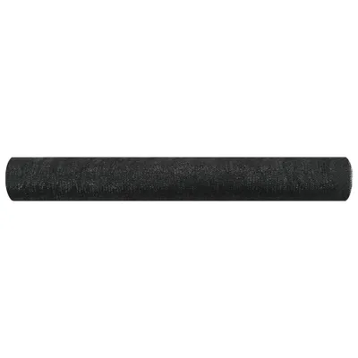 Image de vidaXL Panneau de clôture noir 1,8x25 m HDPE 75 g/m