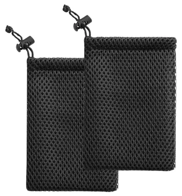 Produktbild von Set aus 2 Nylon-Netztaschen mit Kordelzug