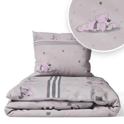 Immagine prodotto di Set Biancheria da Letto per Lettino 90 × 120 cm + Federa 40 × 60 cm – 100% Cotone per Neonato e Bambino