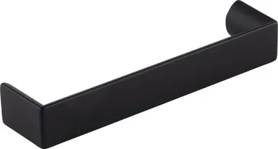 Produktbild von Pamar Griff Foch LA 128 mm, Möbelgriff Schrankgriff Türgriff, robustes Design, Zinkdruckguss schwarz matt, Breite 136 mm, Tiefe 31 mm, Höhe 21 mm