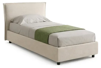 Produktbild von Brozolo - Einzelbett, Beige, Matratze inklusive  Italy
