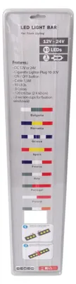 Produktbild von Leuchtender LED-Bar 120 cm (2 x 60 cm) 93 LEDs 12V - 24V blau-weiß GR Griechenland-Flagge