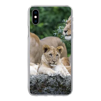 Produktbild von MuchoWow® Handyhülle Schutzhülle Hülle für iPhone Xs Löwen - Tiere - Jungtiere Silikon Softcase Handy Hülle - Handytasche