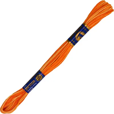 Produktbild von 1 Docke Stickgarn 2g / Sticktwist mit Farbverlauf 100% Baumwolle Stickerei Farbwahl, Farbe :21162 Orangetöne