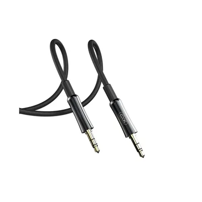 Image de XO Câble audio Câble vidéo mini-jack 3,5mm vers 3,5mm en noir 1m