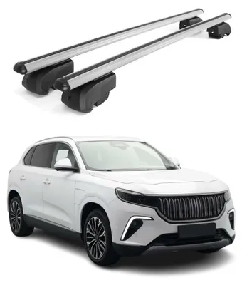 Produktbild von Dachträger Grundtäger für Togg T10X 2023-2025 75kg ABE Aluminium Silber 2 tlg, KI-generiertes Bild