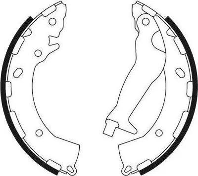 Produktbild von TEXTAR Bremsbackensatz Trommelbremse Hinten für HYUNDAI i10 (PA) 203mm 91072600