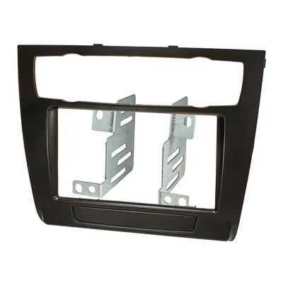 Produktbild von Doppel DIN Radioblende kompatibel mit BMW 1er E81 E82 E87 E88 mit Klimaautomatik 2007-2011 schwarz