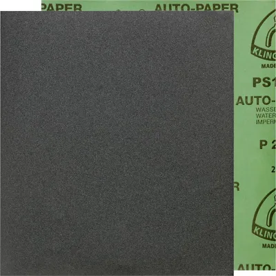 Imagen del producto de Papel de carburo de silicio Klingspor PS 11 K.2000, dimensiones 280 x 230 mm, resistente al agua - 186795