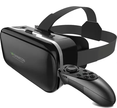 Obrázek produktu pro VR brýle, brýle pro virtuální realitu, kompatibilní s iPhone a Android, 3D VR brýle s Bluetooth ovladačem, HD brýle pro virtuální realitu s antireflexními čočkami pro 3D filmy a hry