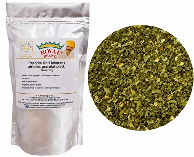 Imagen del producto de Chiles jalapeños verdes, granulado, 1 kg