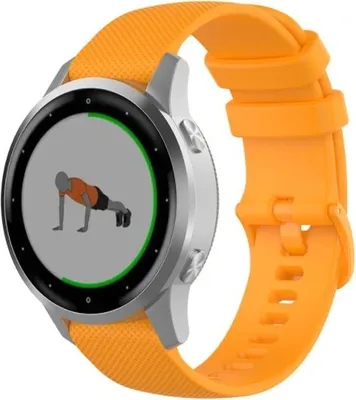 Produktbild von Strap-it Garmin Vivoactive 4s Armband Silikon - 40mm - Orange
