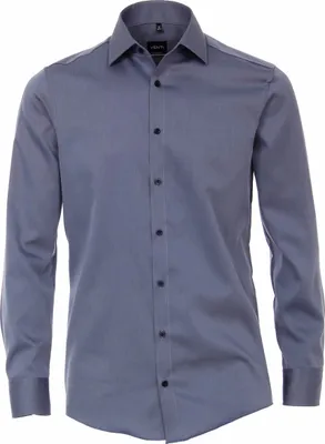 Produktbild von VENTI Herren Businesshemd 72er Langarm Kent Modern-Fit Blau 40