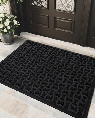 Produktbild von Rutschfeste Matte, schwarz, 44 x 76 cm