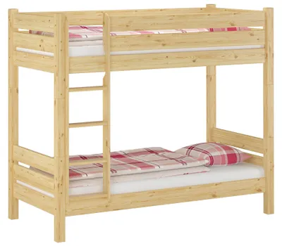 Produktbild von Etagenbett für Erwachsene 100x190 Stockbett Nische 100 teilbar Zubehör wählbar V-60.16-10-190T100Rollrost und Matratze inkl.