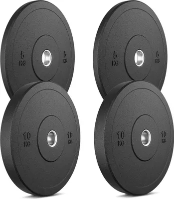Immagine prodotto di Marbo Sport MW-Bumper Plates - Set di piastre di peso 30 kg / 2 x 10 kg + 2 x 5 kg