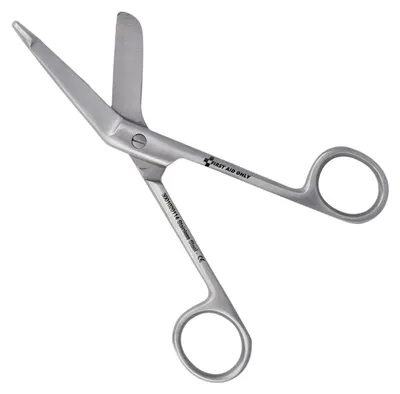 Produktbild von First Aid Only Listerschere 14cm | Verbandschere aus Edelstahl | Medizinprodukt mit CE-Kennzeichnung | Robust, langlebig, leicht zu reinigen | Für Klinik, Praxis & Erste-Hilfe | P-96022 00