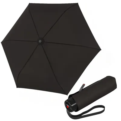 Obrázek produktu pro Knirps KNIRPS T.020 Black - ultralehký skládací deštník